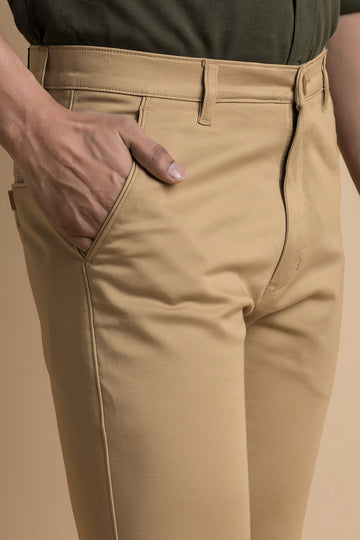 Cotton Trousers / Chinos - Brown