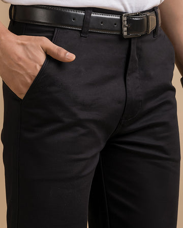 Cotton Trousers / Chinos - Black