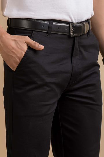 Cotton Trousers / Chinos - Black