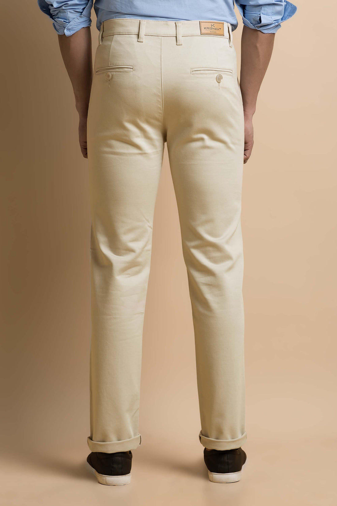 Cotton Trousers / Chinos - Cream