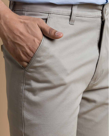 Cotton Trousers / Chinos - Steel Grey