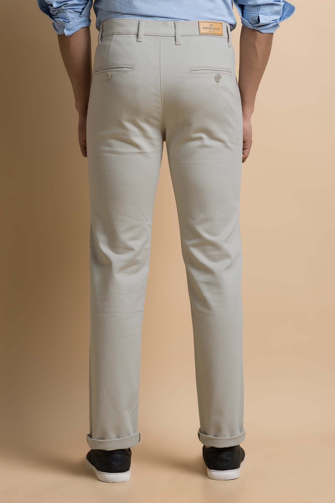 Cotton Trousers / Chinos - Steel Grey