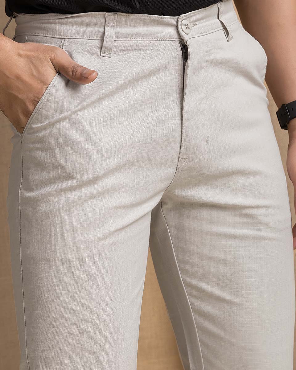 Linen Pants - Cloud White