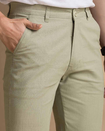 Linen Pants - Earthy Green