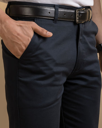 Cotton Trousers / Chinos - Blue