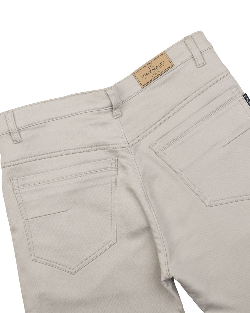 Cotton Jeans - Light Grey